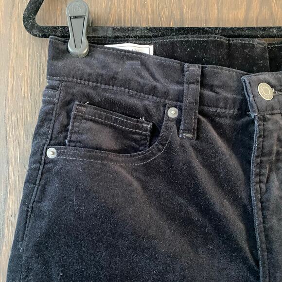 GAP Black Velvet Vintage Slim High Rise Pants Size 30 - Picture 3 of 5